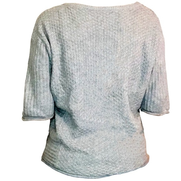 FREE PEOPLE Voluminous Wool/Linen Fair Isle Dolman Sequin Sweater size XS - Picture 4 of 12